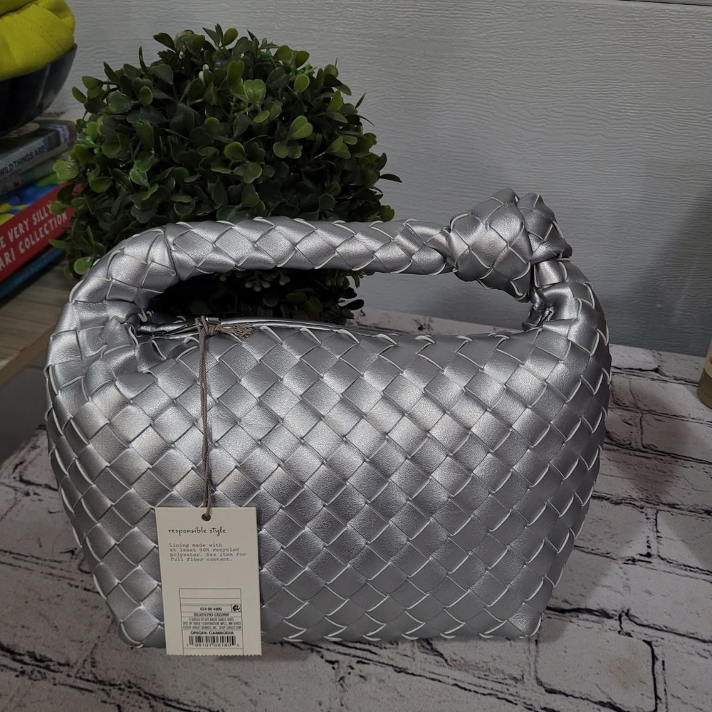 Nwt Silver Purse